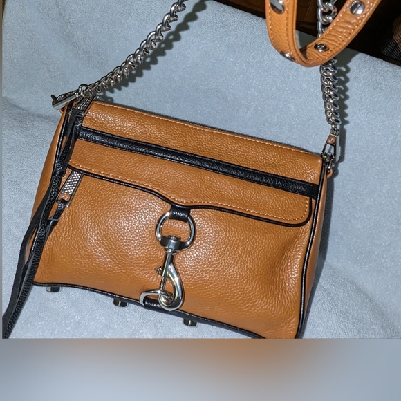 Rebecca Minkoff mini MAC brown and black crossbody bag. - Picture 3 of 13